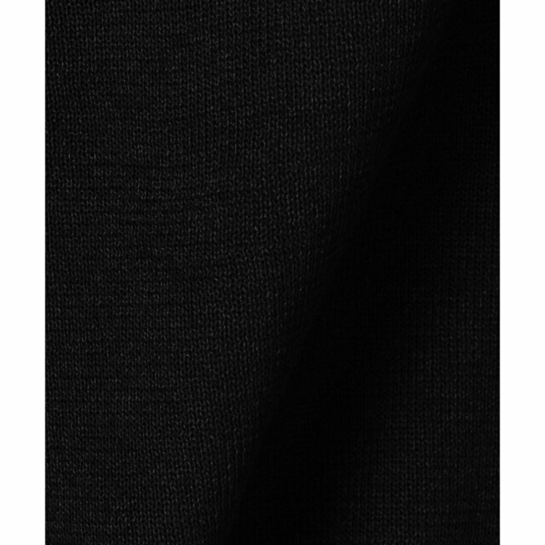 a day in the life(アデイインザライフ)の【BLACK】シアー ボートネック ハーフスリーブニット -ハンドウォッシャブル-<A DAY IN THE LIFE> レディースのトップス(ニット/セーター)の商品写真