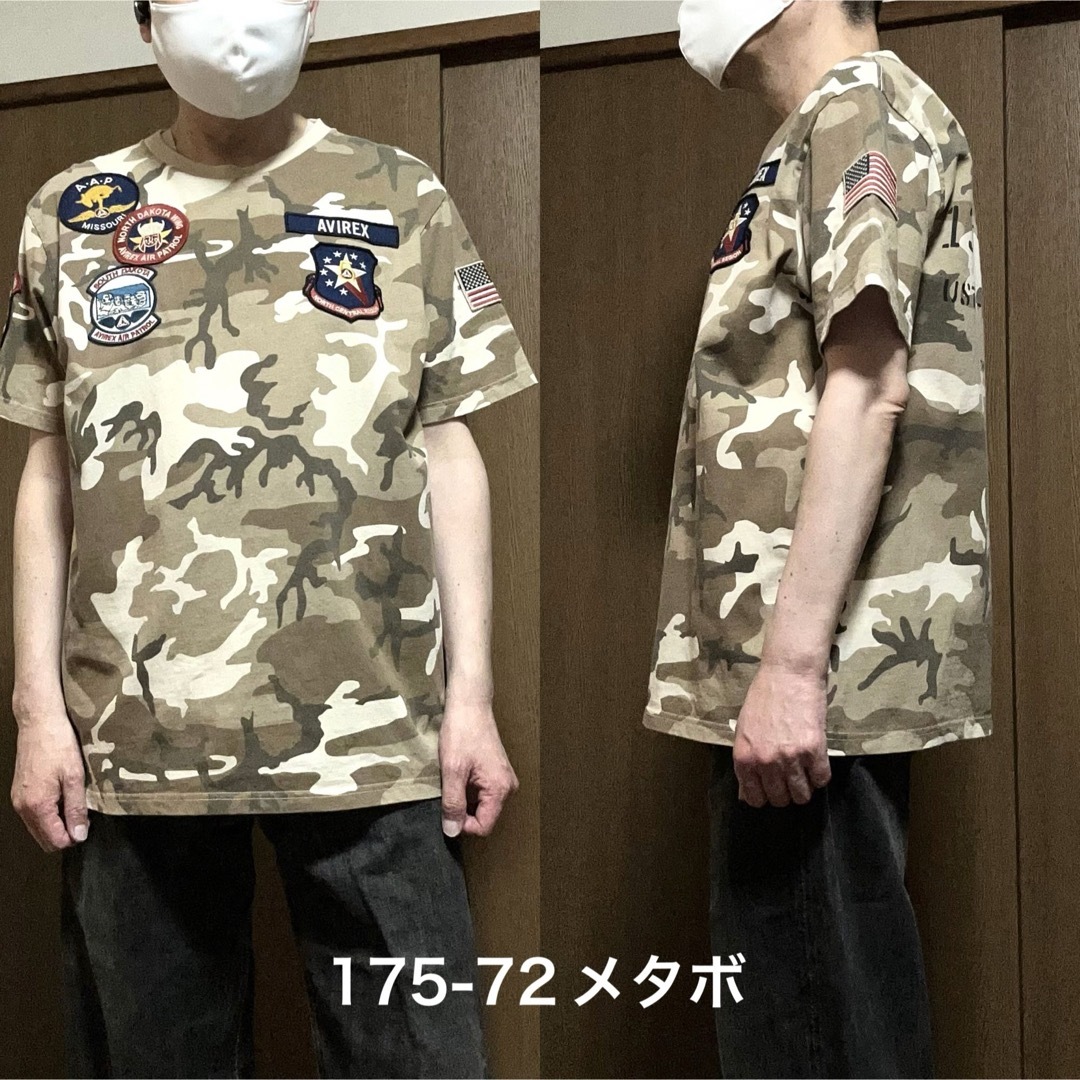 AVIREX(アヴィレックス)の2XL！AVIREX  アヴィレックス 古着半袖Tシャツ ミリタリー 迷彩 カモ メンズのトップス(Tシャツ/カットソー(半袖/袖なし))の商品写真