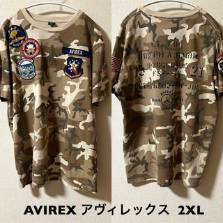 アヴィレックス(AVIREX)の2XL！AVIREX  アヴィレックス 古着半袖Tシャツ ミリタリー 迷彩 カモ(Tシャツ/カットソー(半袖/袖なし))