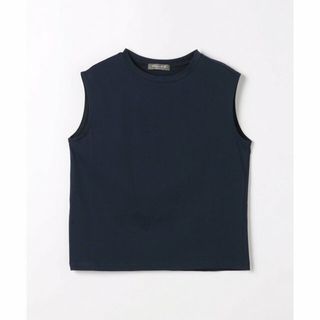 アデイインザライフ(a day in the life)の【NAVY】プレーティングテンジク ノースリーブカットソー <A DAY IN THE LIFE>(カットソー(長袖/七分))