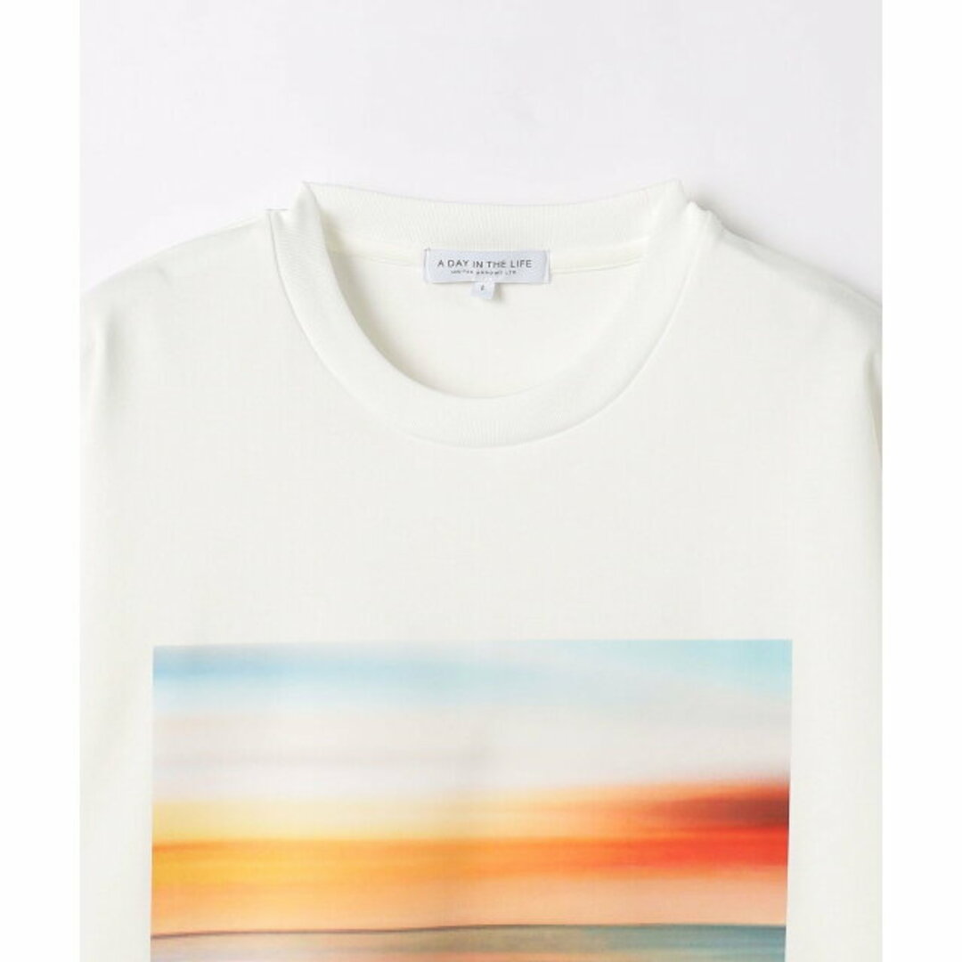 a day in the life(アデイインザライフ)の【WHITE】ポンチ フォトプリント クルーネックTシャツ 2 <A DAY IN THE LIFE> メンズのトップス(Tシャツ/カットソー(半袖/袖なし))の商品写真