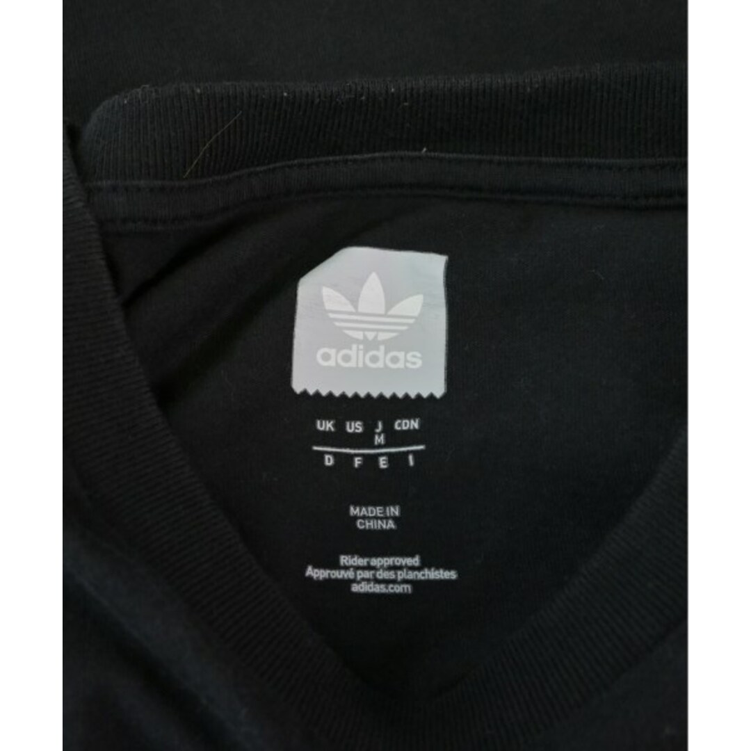 adidas(アディダス)のadidas アディダス Tシャツ・カットソー M 黒 【古着】【中古】 メンズのトップス(Tシャツ/カットソー(半袖/袖なし))の商品写真