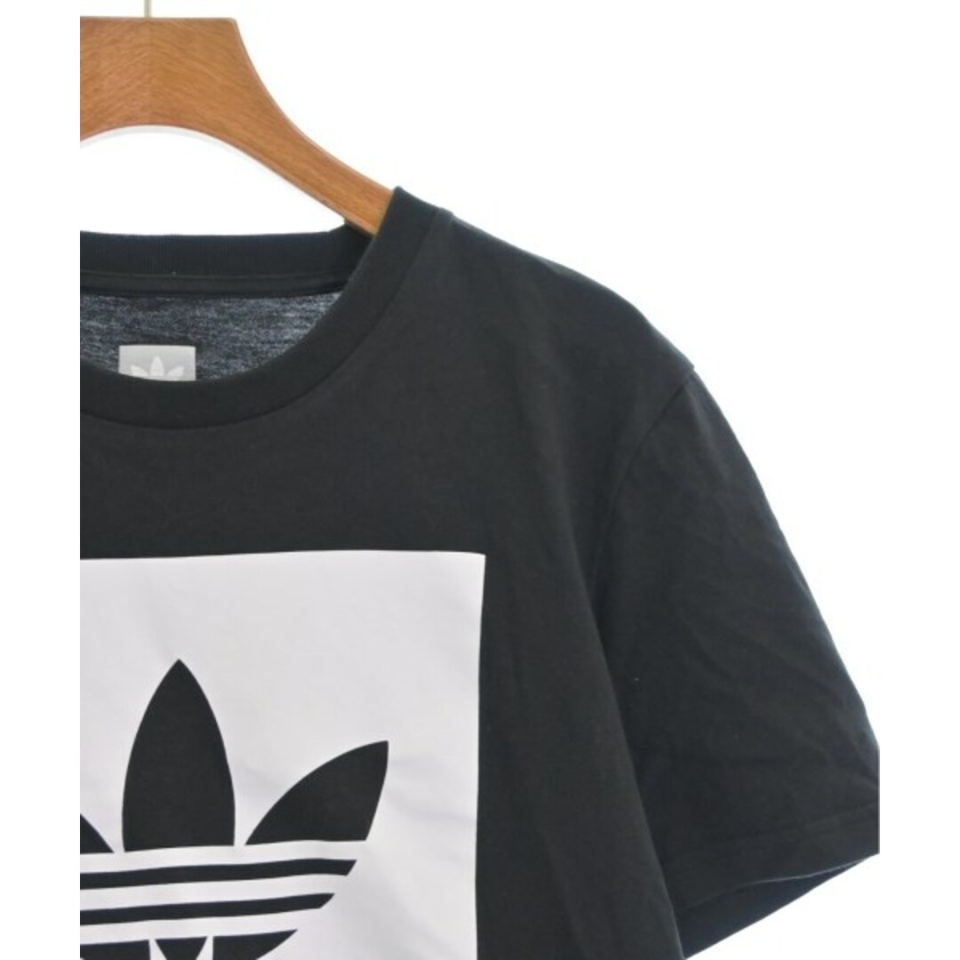 adidas(アディダス)のadidas アディダス Tシャツ・カットソー M 黒 【古着】【中古】 メンズのトップス(Tシャツ/カットソー(半袖/袖なし))の商品写真