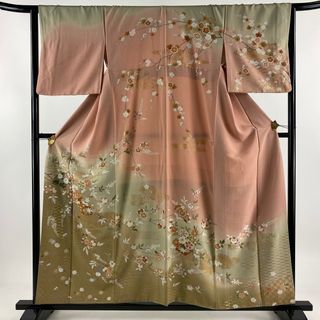 訪問着 身丈157.5cm 裄丈65cm 正絹 優品 【中古】(着物)