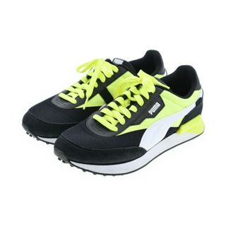 PUMA - PUMA プーマ スニーカー 26cm 黒x黄 【古着】【中古】