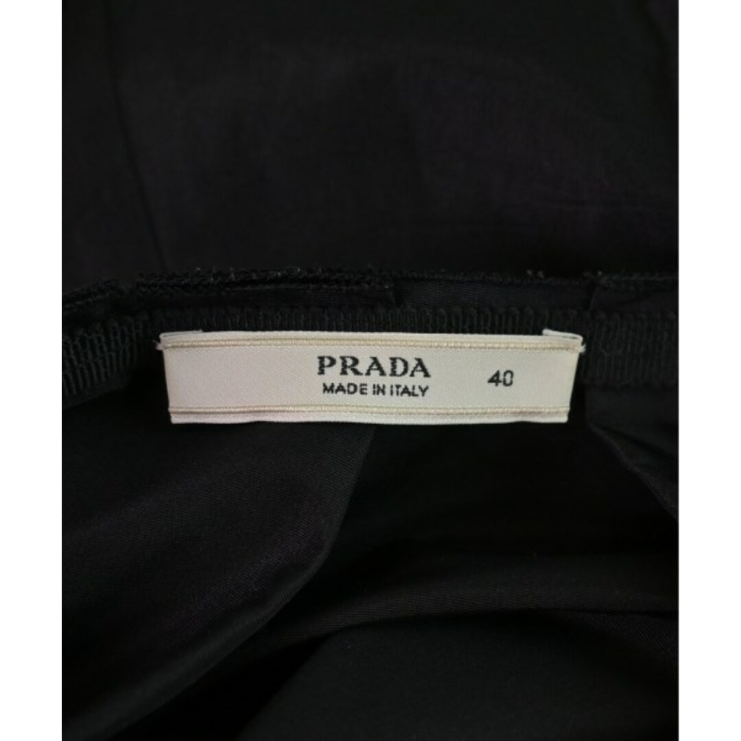 PRADA(プラダ)のPRADA プラダ ひざ丈スカート 40(M位) 黒 【古着】【中古】 レディースのスカート(ひざ丈スカート)の商品写真