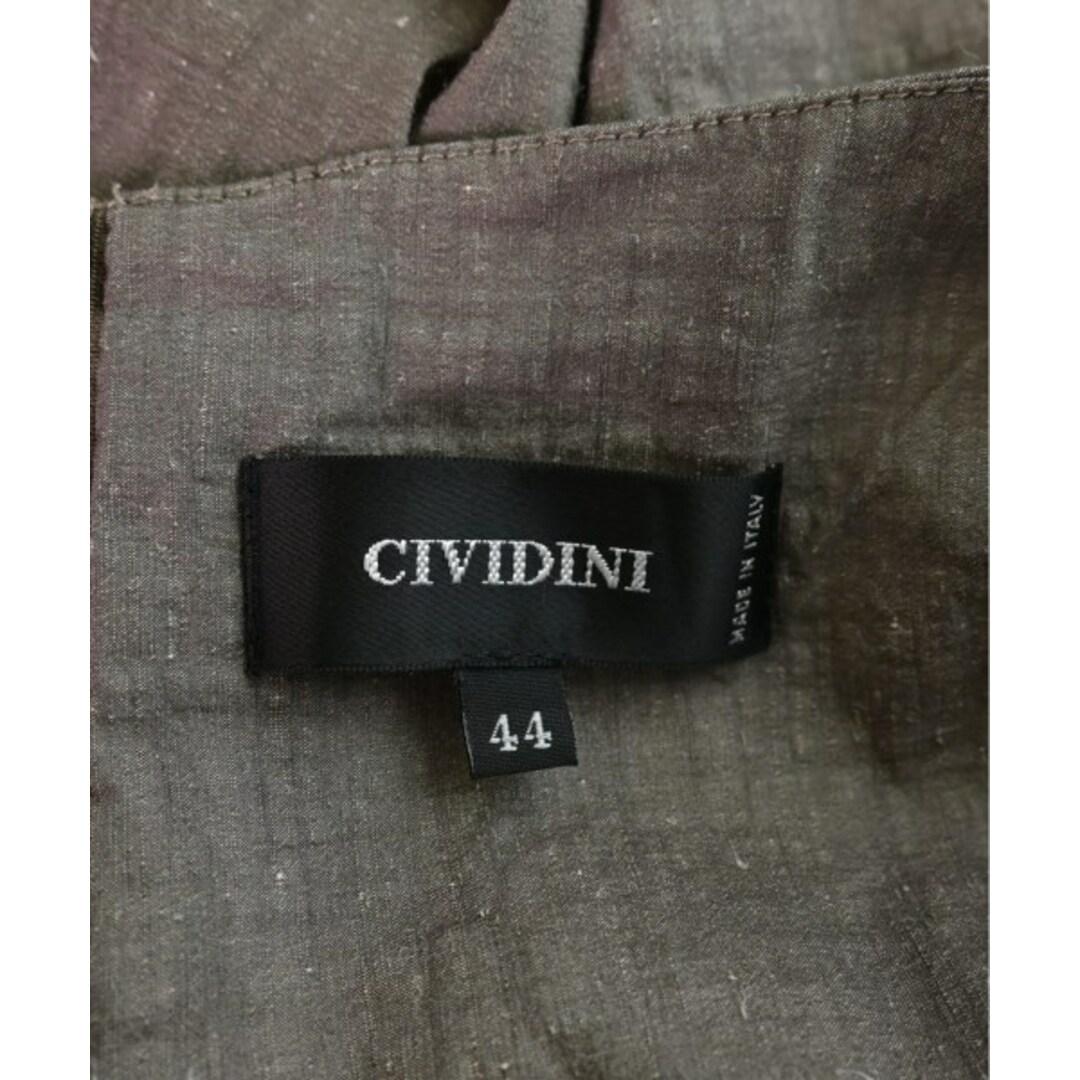 CIVIDINI チヴィディーニ ワンピース 44(L位) 茶 【古着】【中古】 レディースのワンピース(ひざ丈ワンピース)の商品写真