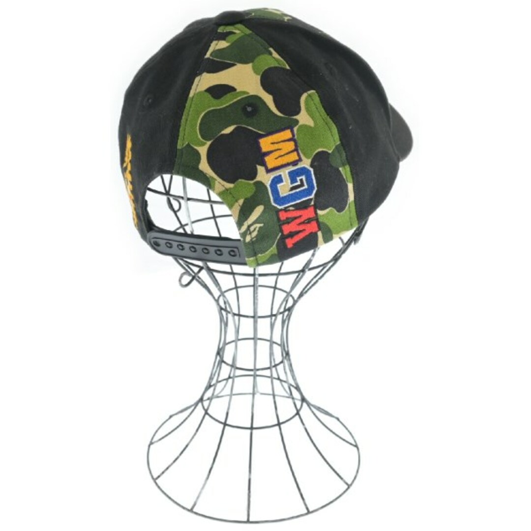 A BATHING APE(アベイシングエイプ)のA BATHING APE キャップ F 黒xカーキxベージュ (迷彩) 【古着】【中古】 メンズの帽子(キャップ)の商品写真