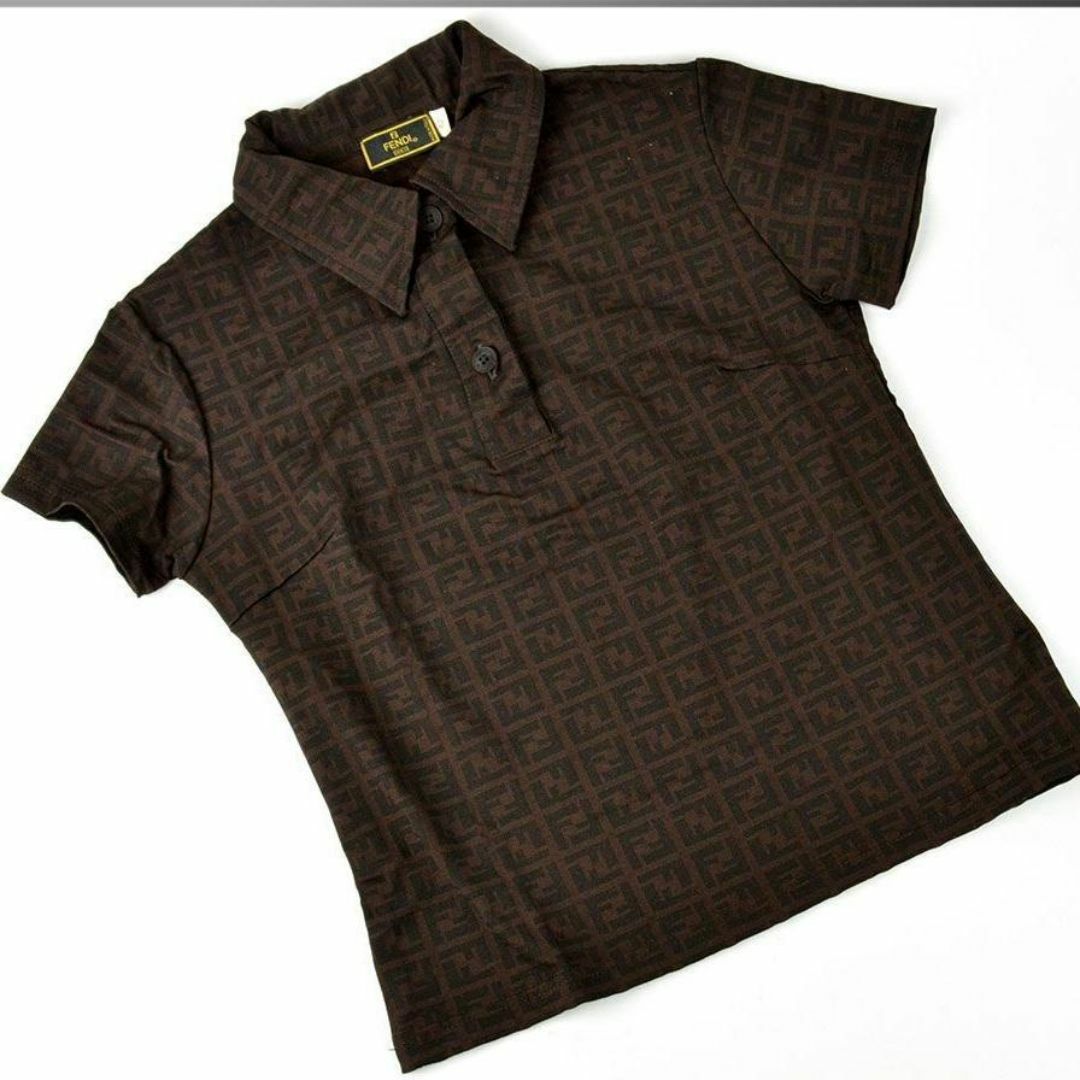 FENDI(フェンディ)のFENDI フェンディ ズッカ ポロシャツ トップス シャツ レディース レディースのトップス(ポロシャツ)の商品写真