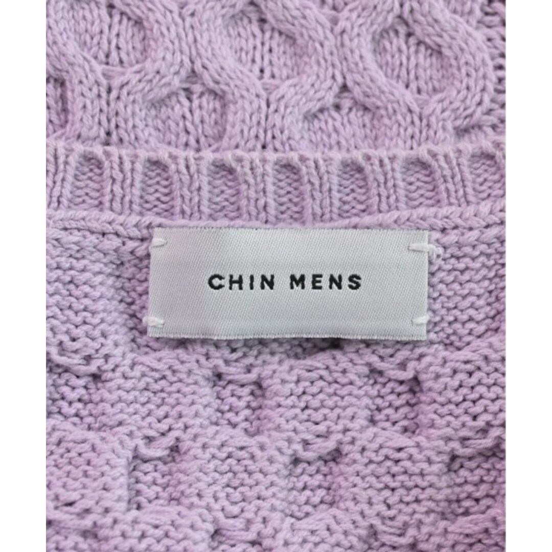 Chin Menswear チンメンズウエア ニット・セーター XS 紫系 【古着】【中古】 メンズのトップス(ニット/セーター)の商品写真