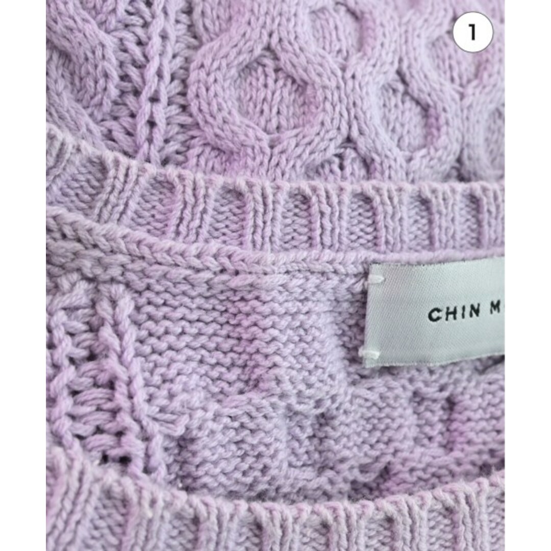 Chin Menswear チンメンズウエア ニット・セーター XS 紫系 【古着】【中古】 メンズのトップス(ニット/セーター)の商品写真