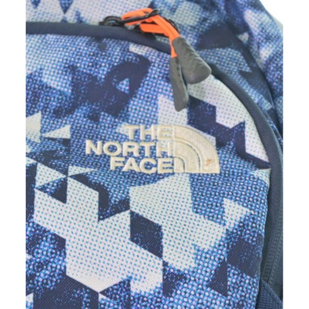 THE NORTH FACE バックパック・リュック - 青x白(総柄) 【古着】【中古】 メンズのバッグ(バッグパック/リュック)の商品写真