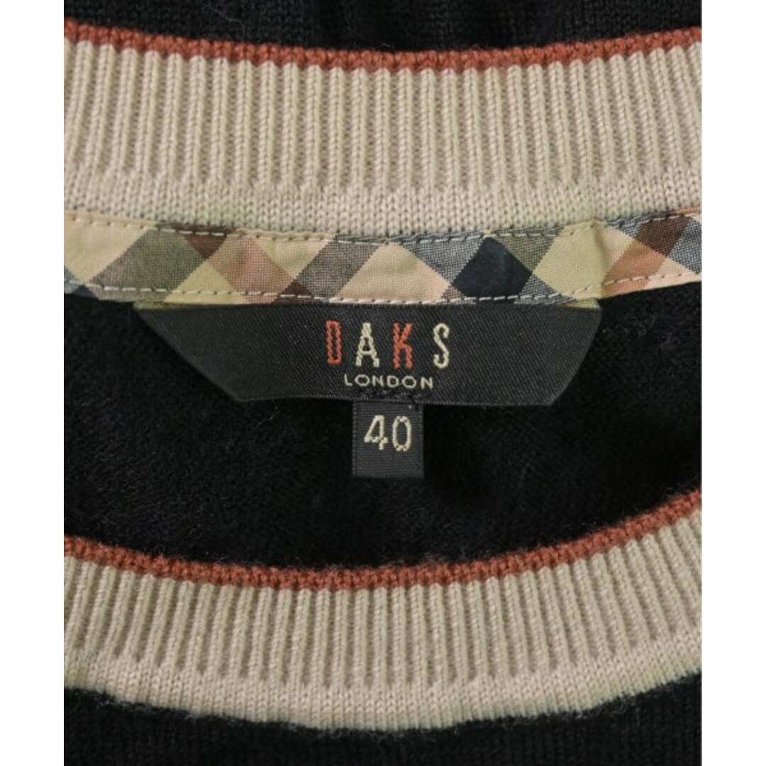 DAKS(ダックス)のDAKS ダックス ニット・セーター 40(M位) 黒 【古着】【中古】 レディースのトップス(ニット/セーター)の商品写真