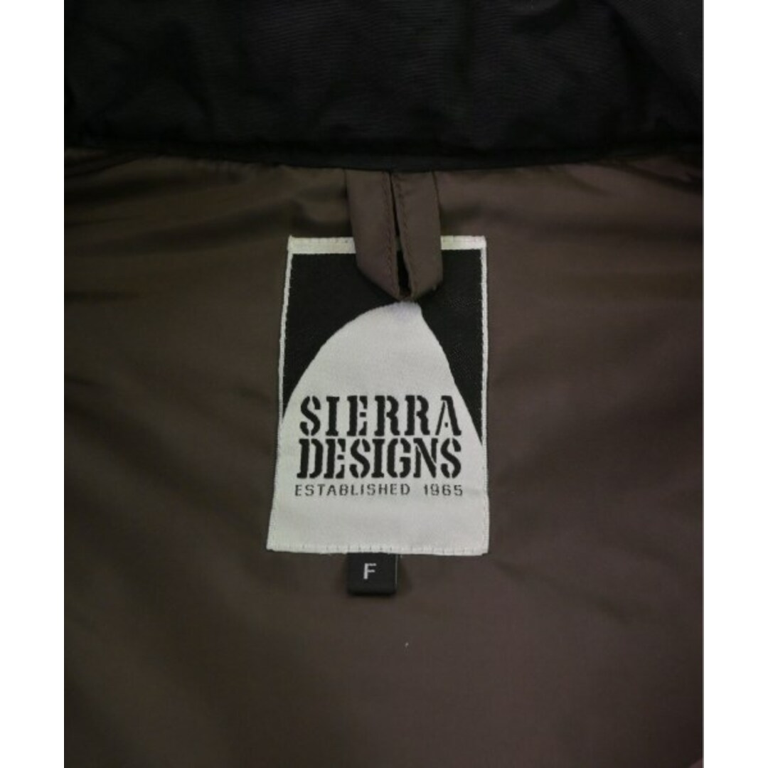 SIERRA DESIGNS(シェラデザイン)のSIERRA DESIGNS ダウンジャケット/ダウンベスト F 茶x黒 【古着】【中古】 レディースのジャケット/アウター(ダウンジャケット)の商品写真