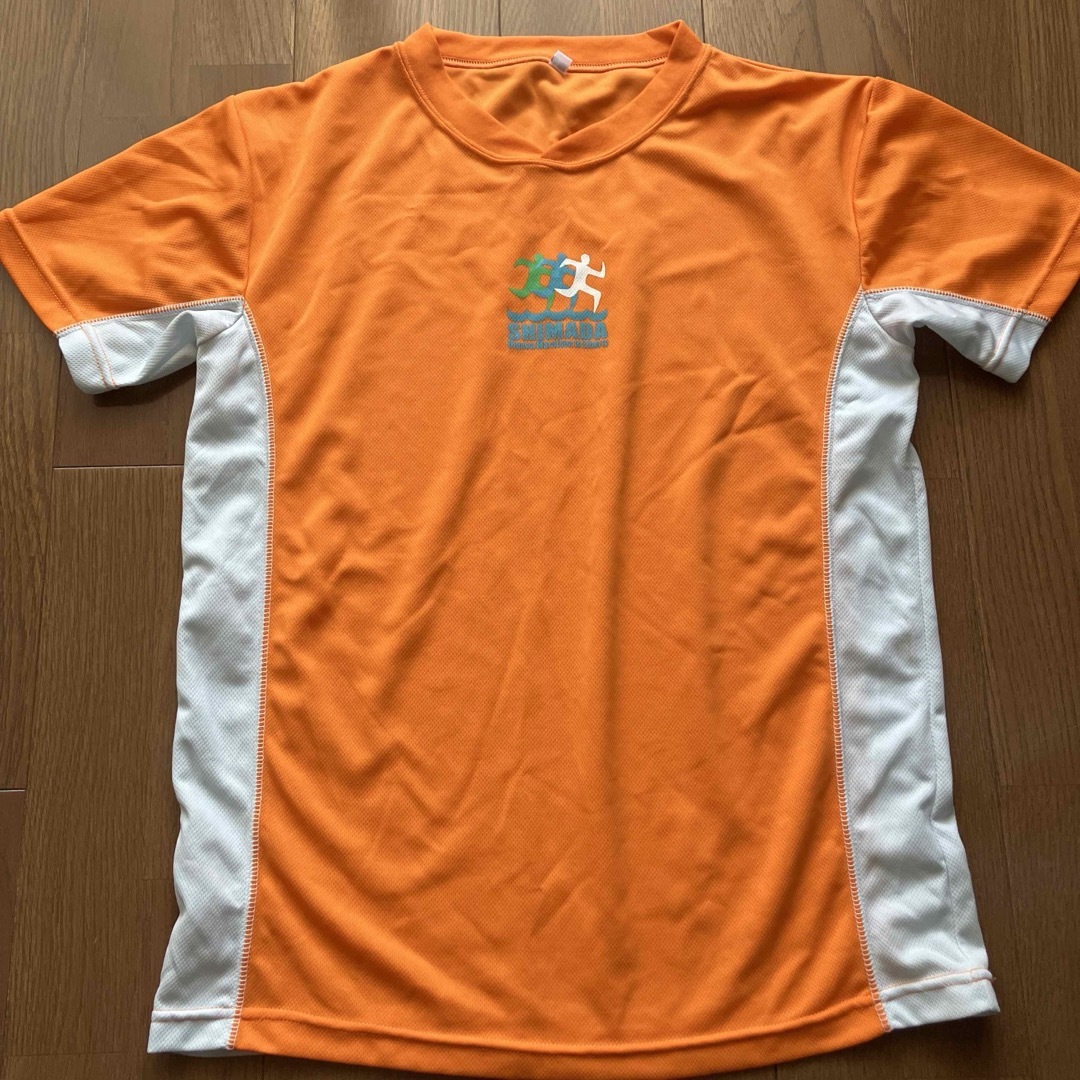 【送料無料】ドライフィットTシャツ　L 速乾　清涼　ユニセックス　オレンジ メンズのトップス(Tシャツ/カットソー(半袖/袖なし))の商品写真