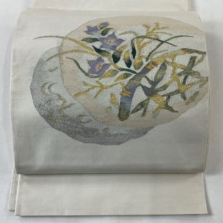 袋帯 優品 お太鼓柄 正絹 【中古】(帯)