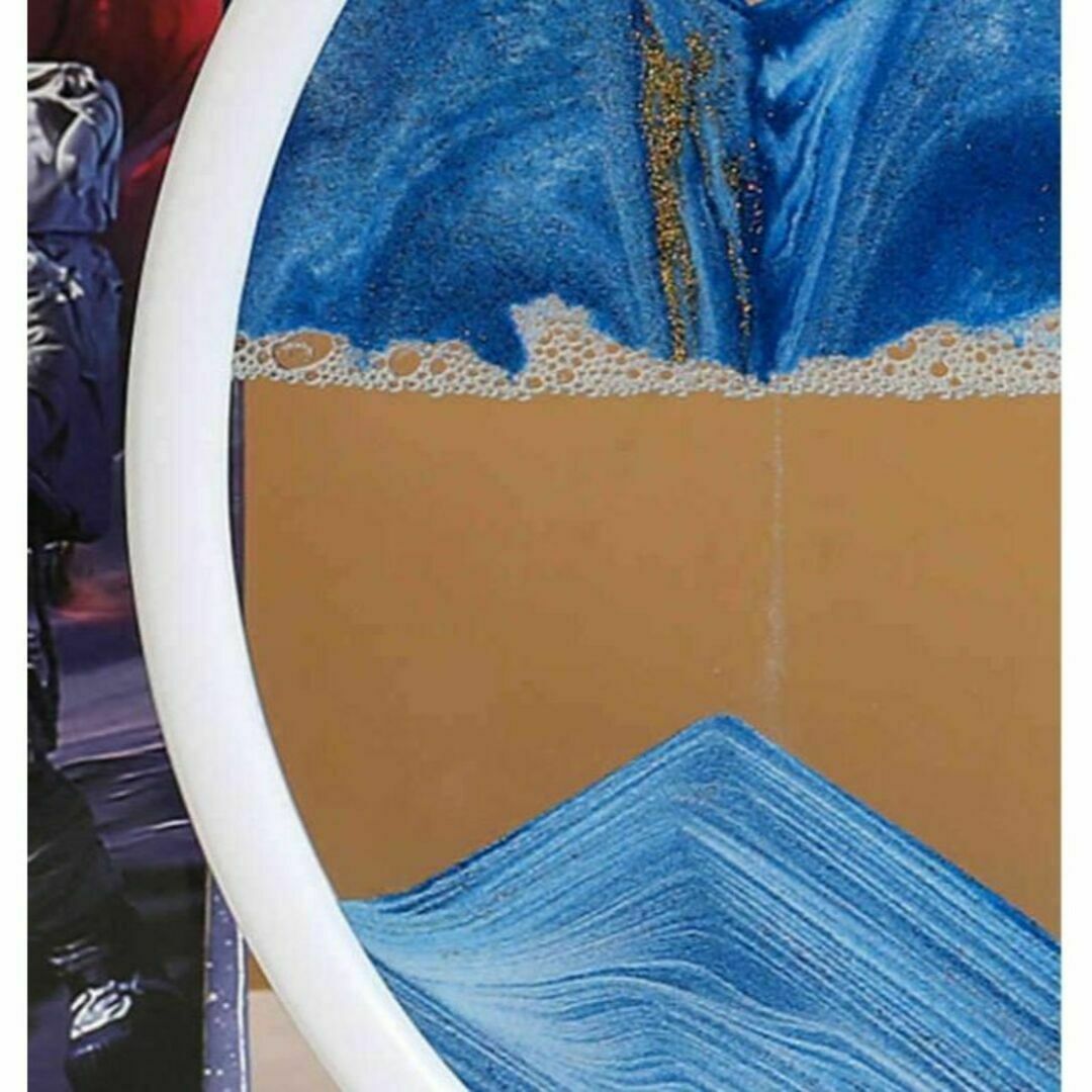 白青　３D サンドピクチャー卓上 置物 動く砂のアート 幻想的　サンドアート インテリア/住まい/日用品のインテリア小物(置物)の商品写真