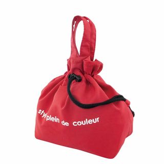 【色: レッド】style plein de couleur ランチバッグ お弁(弁当用品)