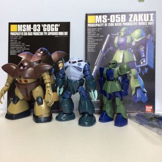 バンダイ(BANDAI)のジャンク　ガンプラ　1／144 HGUC  ゴッグ　ズゴック　旧ザク(プラモデル)