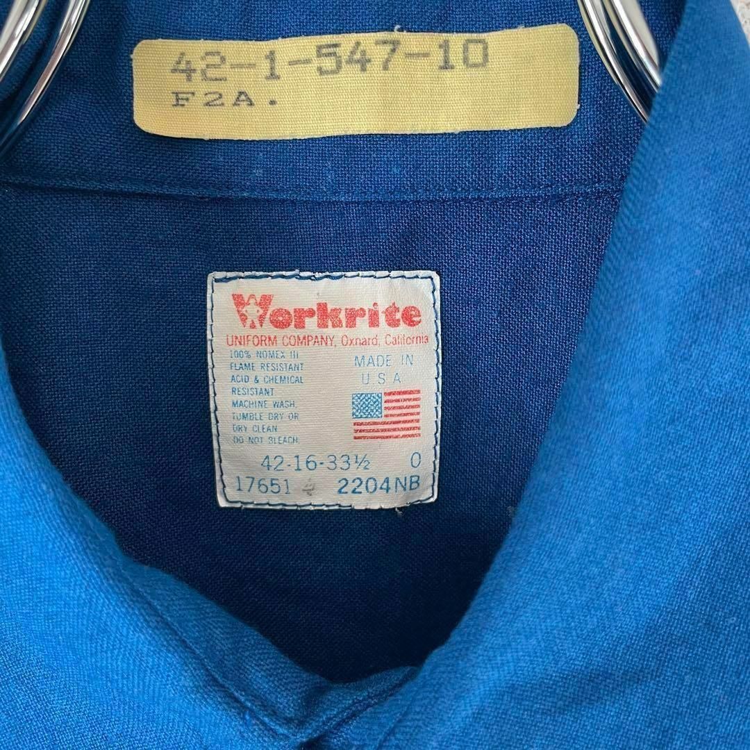 【オールシーズン使える1枚、USA製◎】vintage ワークシャツ古着90s メンズのトップス(シャツ)の商品写真