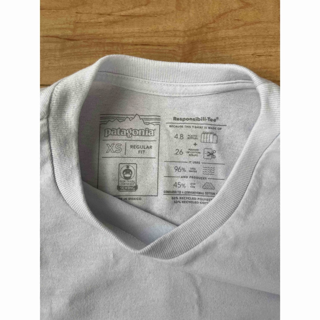 patagonia(パタゴニア)のパタゴニア半袖Tシャツ　ホワイト系　胸ポケット レディースのトップス(Tシャツ(半袖/袖なし))の商品写真