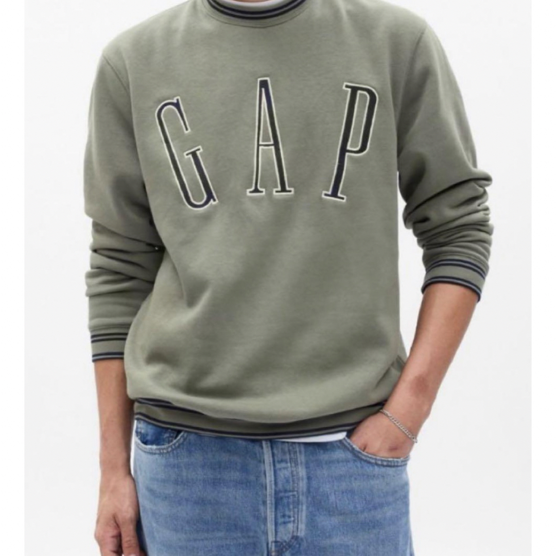 GAP(ギャップ)の【希少】GAP アーチロゴ　ワッペン　トレーナー　スウェット　YZERR着用 メンズのトップス(スウェット)の商品写真