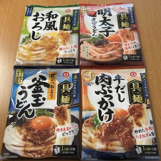 キッコーマン(キッコーマン)のキッコーマン 具麺　釜玉うどん　７０ｇ他　バラエティーセット　合計4袋(調味料)