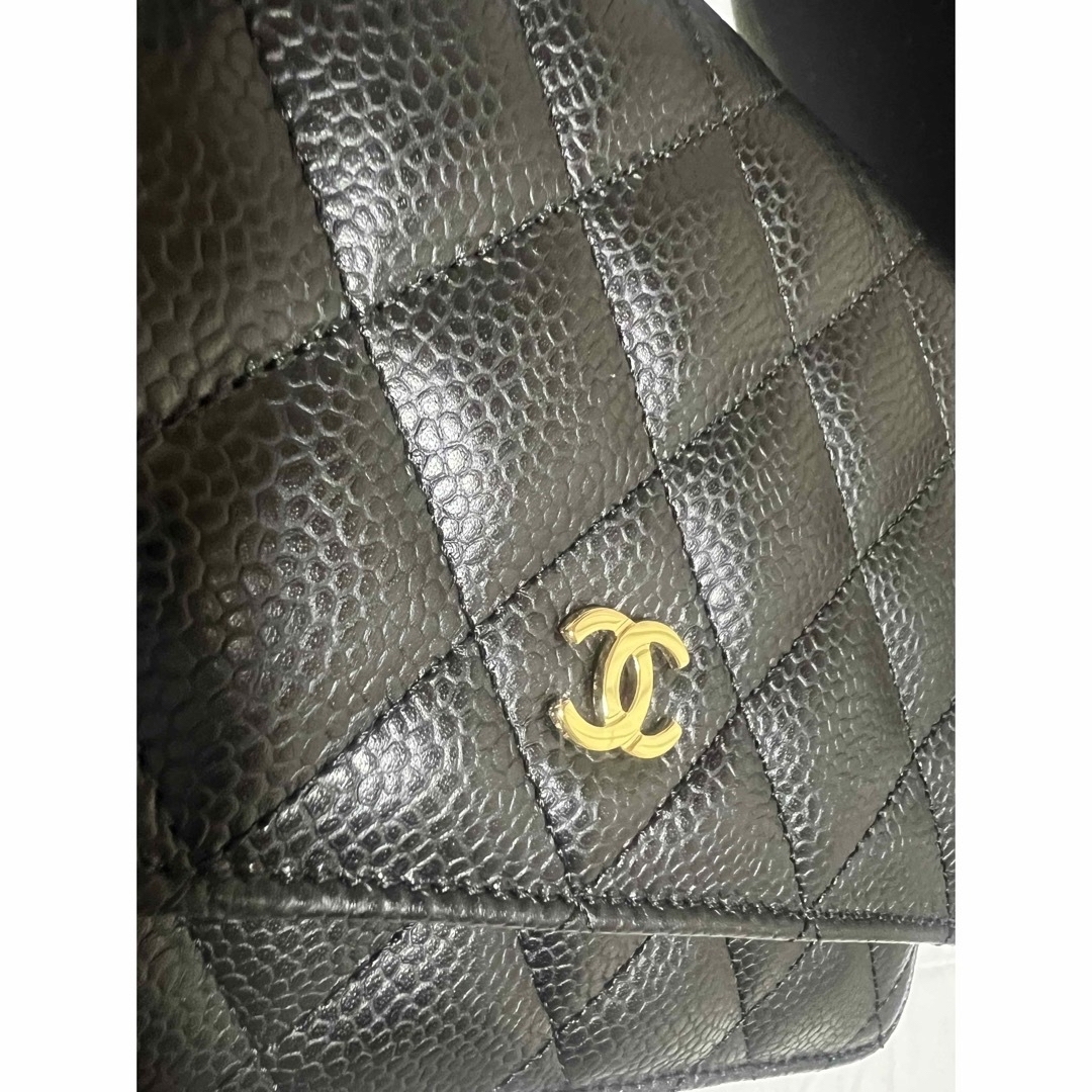 CHANEL(シャネル)のCHANEL シャネル　チェーンウォレット　キャビアスキン　マトラッセ　バッグ レディースのバッグ(トートバッグ)の商品写真