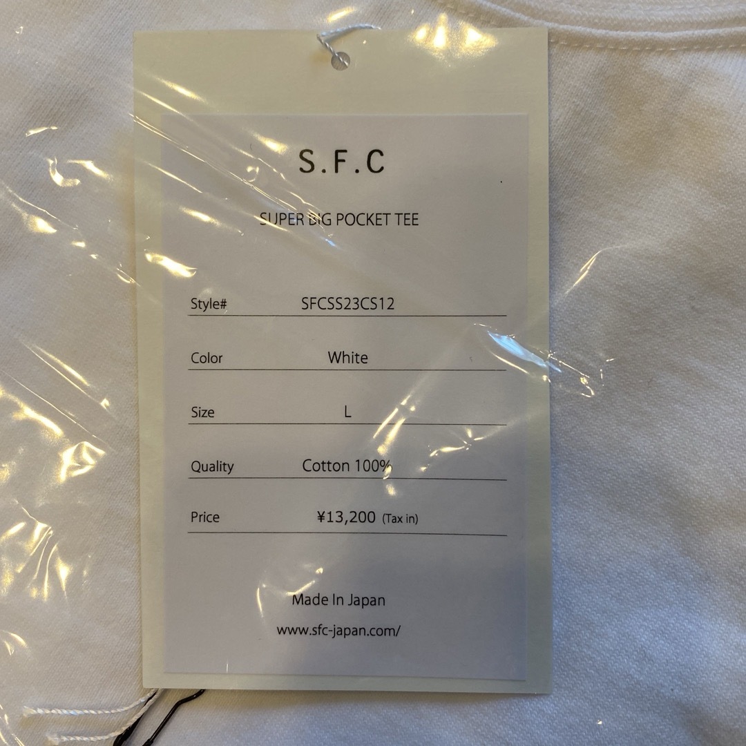 1LDK SELECT(ワンエルディーケーセレクト)のS.F.C 23SS SUPER BIG POCKET TEE L メンズのトップス(Tシャツ/カットソー(半袖/袖なし))の商品写真