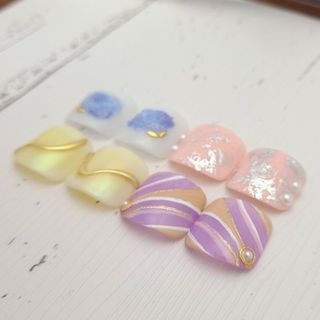 Sale　フットネイル　Ｌサイズ 2436(つけ爪/ネイルチップ)