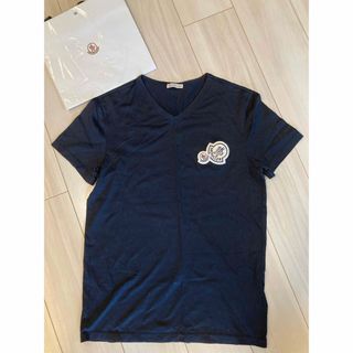 モンクレール(MONCLER)の極美品 国内正規品 モンクレール ダブルワッペン カットソー(Tシャツ/カットソー(半袖/袖なし))