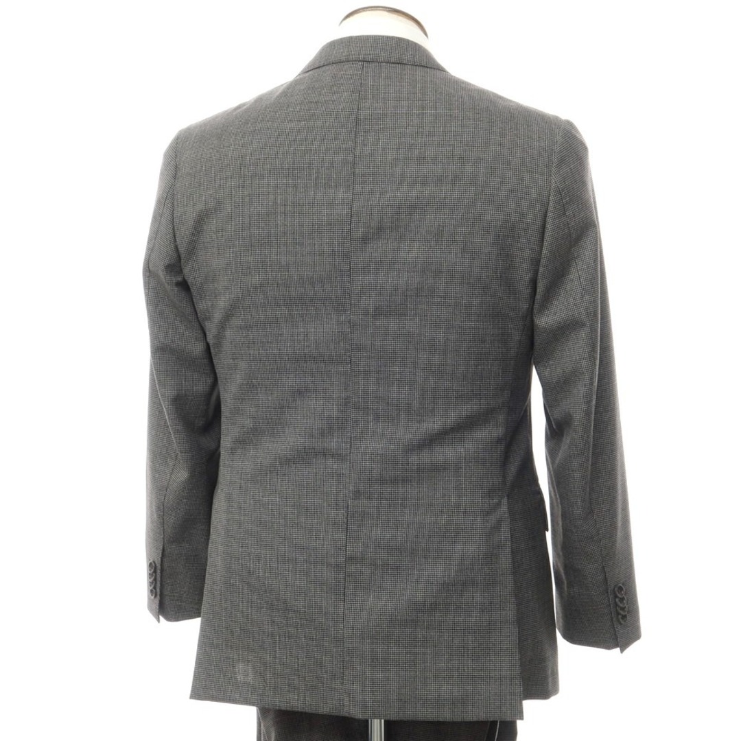 【中古】サルトリア ラトレ SARTORIA LATORRE ウール ハウンドトゥース柄 2つボタンスーツ グレーxブラック【サイズ48】【メンズ】 メンズのスーツ(セットアップ)の商品写真