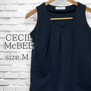 CECIL McBEE - CECIL McBEE セシルマクビー カットソー ノースリーブ ブラック M