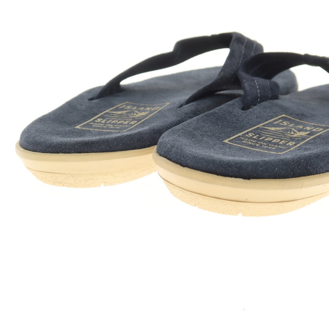 ISLAND SLIPPER(アイランドスリッパ)の【中古】【未使用】アイランドスリッパ ISLAND SLIPPER スエード トングサンダル ネイビー【サイズ9】【メンズ】 メンズの靴/シューズ(サンダル)の商品写真