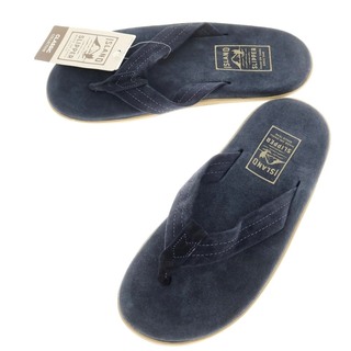 アイランドスリッパ(ISLAND SLIPPER)の【中古】【未使用】アイランドスリッパ ISLAND SLIPPER スエード トングサンダル ネイビー【サイズ9】【メンズ】(サンダル)