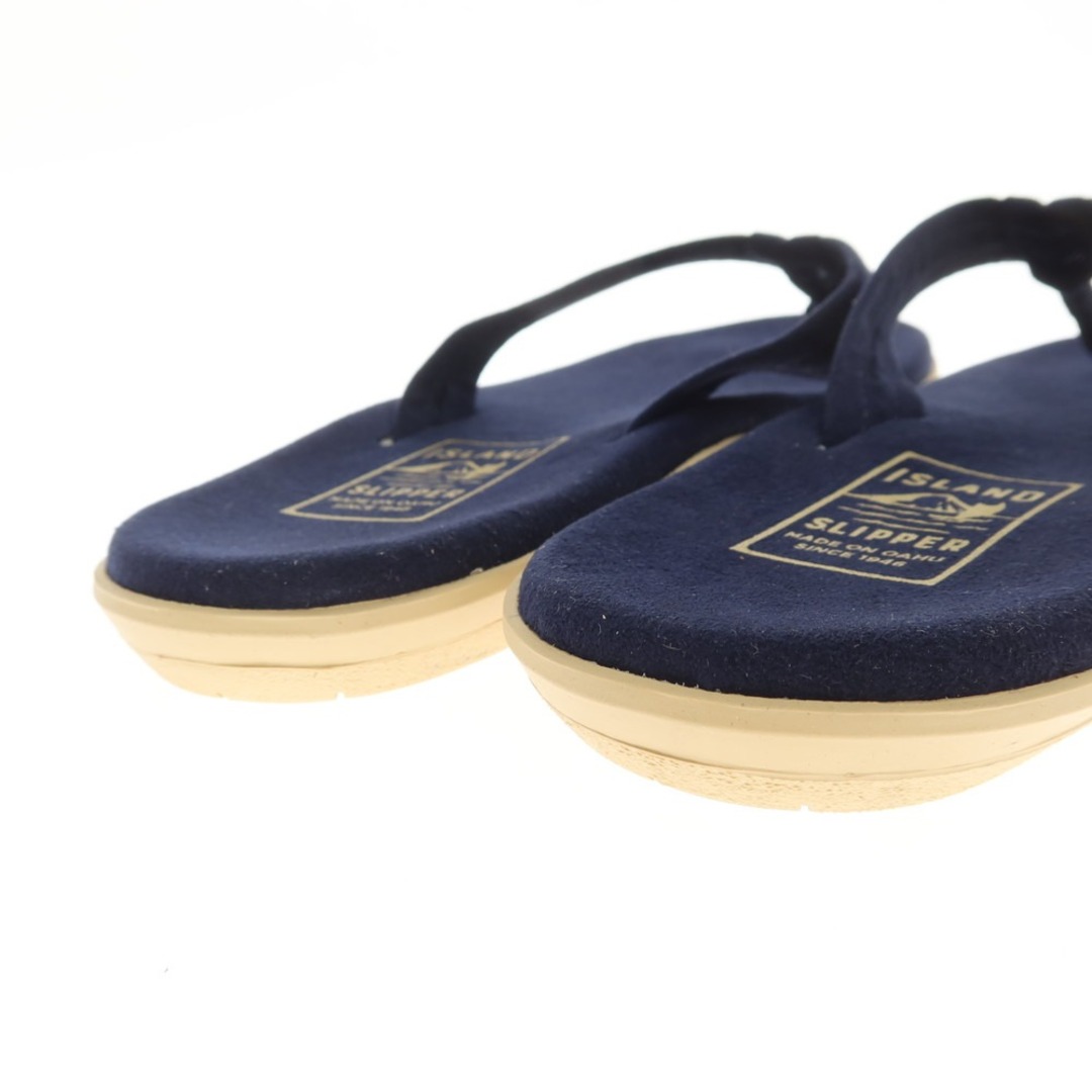 ISLAND SLIPPER(アイランドスリッパ)の【中古】【未使用】アイランドスリッパ ISLAND SLIPPER スエード トングサンダル ネイビー【サイズ10】【メンズ】 メンズの靴/シューズ(サンダル)の商品写真