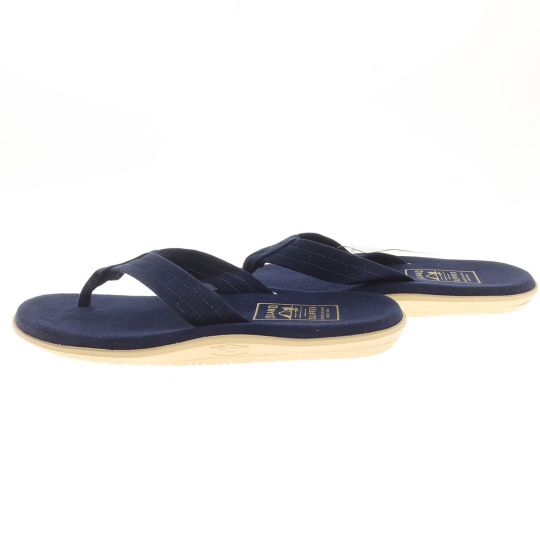 ISLAND SLIPPER(アイランドスリッパ)の【中古】【未使用】アイランドスリッパ ISLAND SLIPPER スエード トングサンダル ネイビー【サイズ10】【メンズ】 メンズの靴/シューズ(サンダル)の商品写真