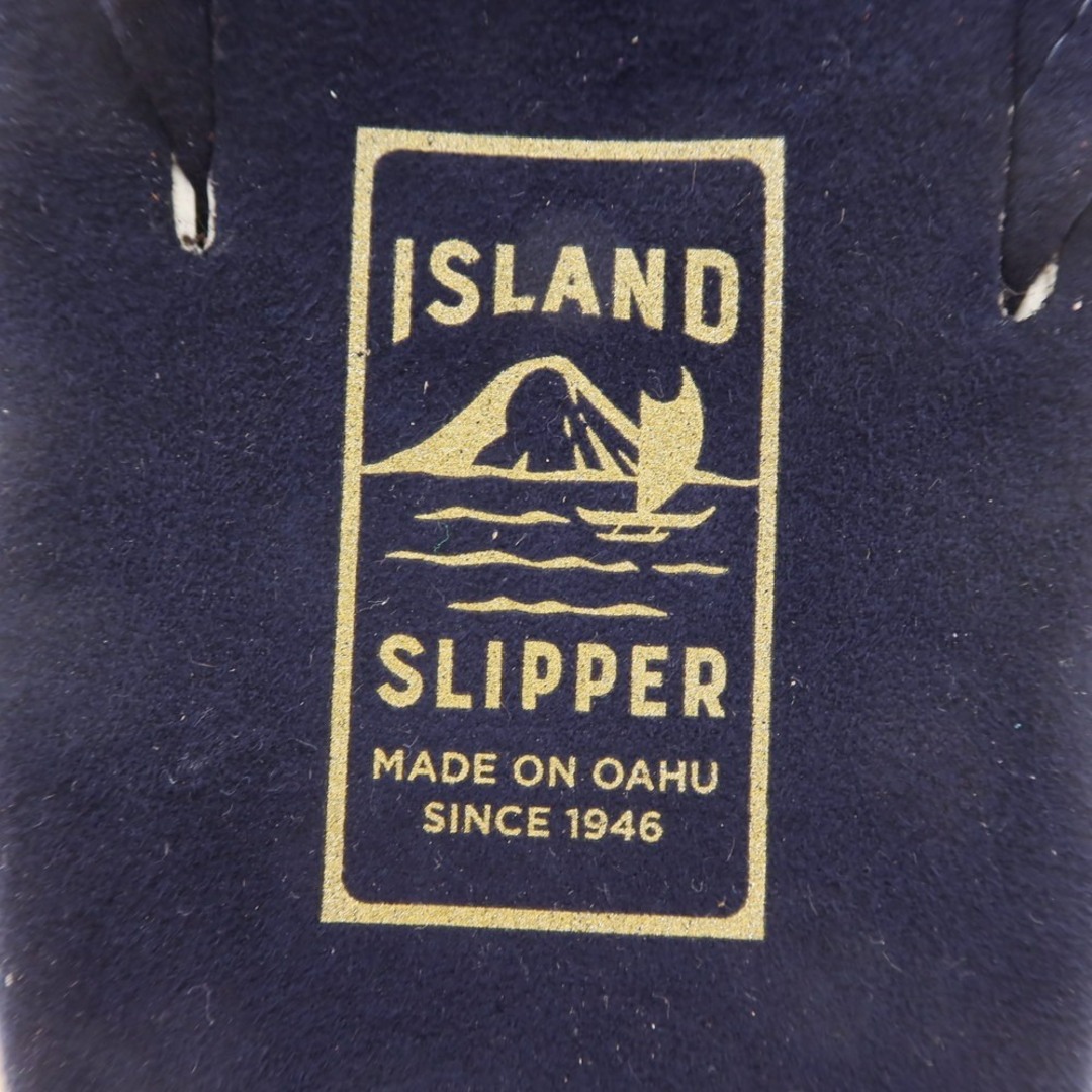 ISLAND SLIPPER(アイランドスリッパ)の【中古】【未使用】アイランドスリッパ ISLAND SLIPPER スエード トングサンダル ネイビー【サイズ10】【メンズ】 メンズの靴/シューズ(サンダル)の商品写真