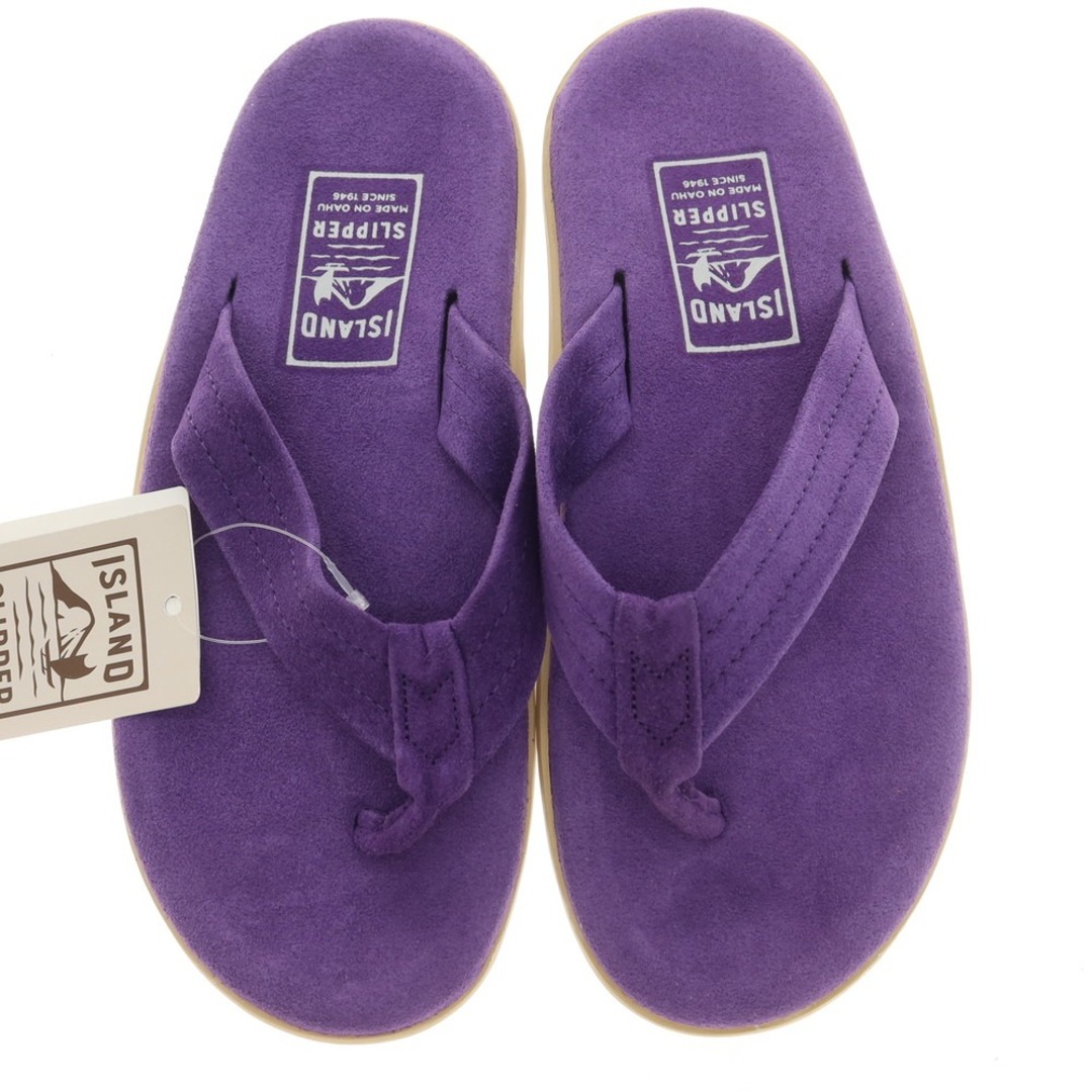 ISLAND SLIPPER(アイランドスリッパ)の【中古】【未使用】アイランドスリッパ ISLAND SLIPPER スエード トングサンダル パープル【サイズ9】【メンズ】 メンズの靴/シューズ(サンダル)の商品写真