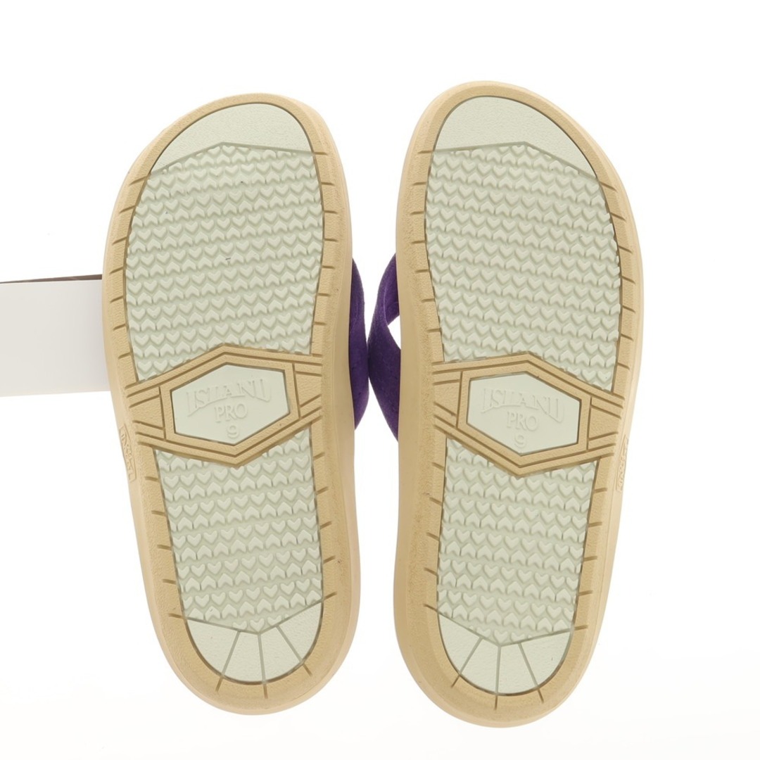 ISLAND SLIPPER(アイランドスリッパ)の【中古】【未使用】アイランドスリッパ ISLAND SLIPPER スエード トングサンダル パープル【サイズ9】【メンズ】 メンズの靴/シューズ(サンダル)の商品写真