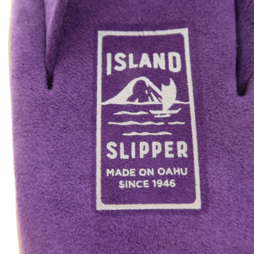 ISLAND SLIPPER(アイランドスリッパ)の【中古】【未使用】アイランドスリッパ ISLAND SLIPPER スエード トングサンダル パープル【サイズ9】【メンズ】 メンズの靴/シューズ(サンダル)の商品写真