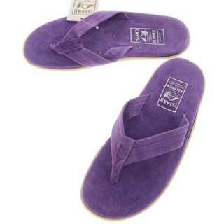 アイランドスリッパ(ISLAND SLIPPER)の【中古】【未使用】アイランドスリッパ ISLAND SLIPPER スエード トングサンダル パープル【サイズ10】【メンズ】(サンダル)