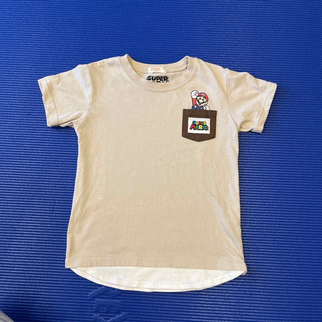 BANDAI(バンダイ)のスーパーマリオTシャツ130２枚 キッズ/ベビー/マタニティのキッズ服男の子用(90cm~)(Tシャツ/カットソー)の商品写真