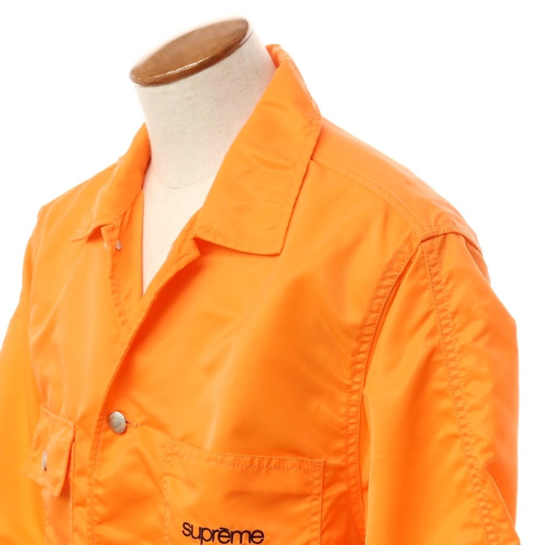 Supreme(シュプリーム)の【中古】シュプリーム Supreme 2024年春夏 Nylon Chore Coat ナイロン カバーオール オレンジ【サイズM】【メンズ】 メンズのジャケット/アウター(ブルゾン)の商品写真