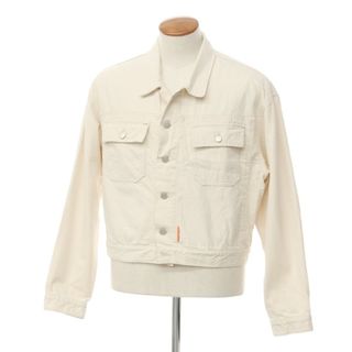 カルバンクライン(Calvin Klein)の【中古】カルバンクライン Calvin Klein × Heron Preston コットン Gジャン デニムジャケット アイボリー【サイズM】【メンズ】(Gジャン/デニムジャケット)