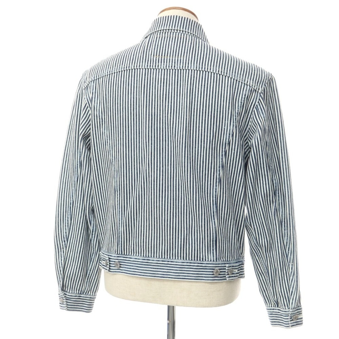 Levi's(リーバイス)の【中古】リーバイス Levi's × NIGO ヒッコリーストライプ Gジャン デニムジャケット ネイビーxホワイト【サイズ40】【メンズ】 メンズのジャケット/アウター(Gジャン/デニムジャケット)の商品写真