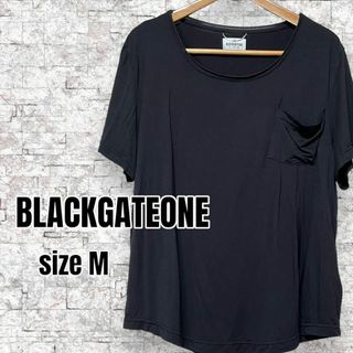 BLACKGATEONE Tシャツ カットソー メンズ 半袖 ブラック M(Tシャツ/カットソー(半袖/袖なし))