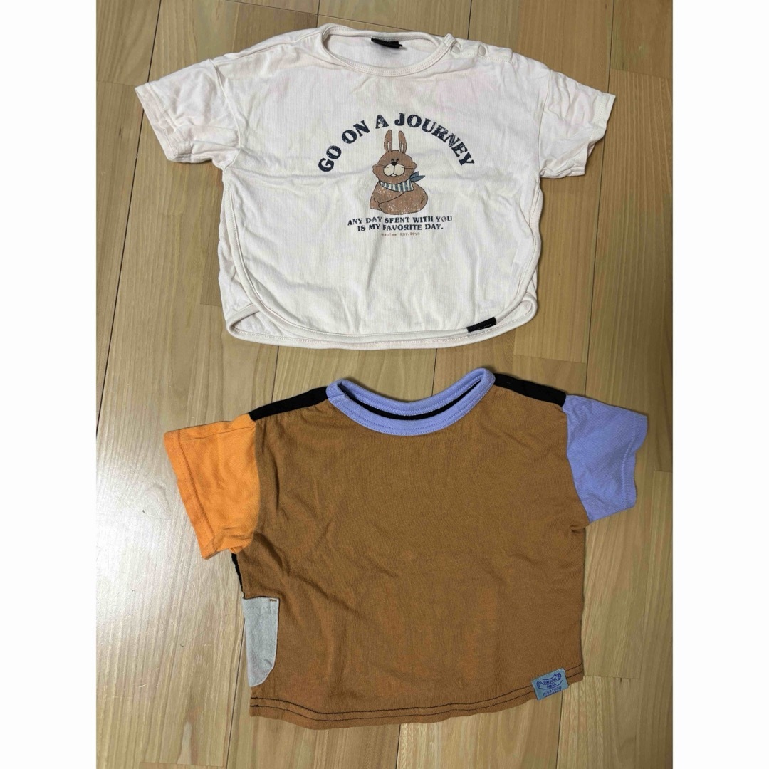 ちゃま様専用　選べるTシャツ　2枚　5.7 キッズ/ベビー/マタニティのベビー服(~85cm)(シャツ/カットソー)の商品写真