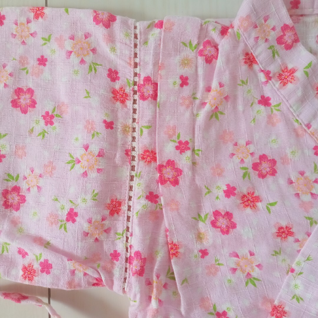 女の子　甚平　110 キッズ/ベビー/マタニティのキッズ服女の子用(90cm~)(甚平/浴衣)の商品写真