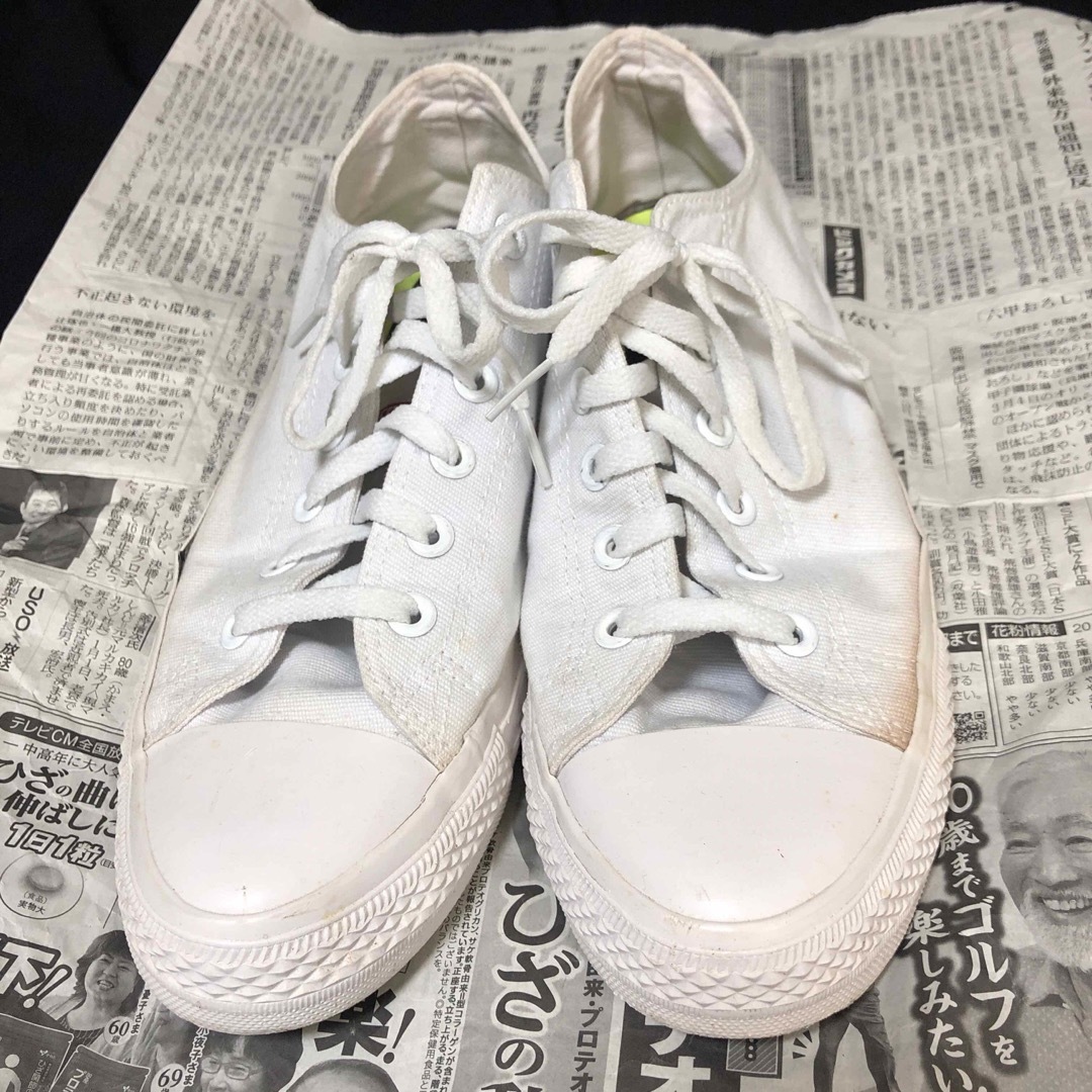 CONVERSE(コンバース)のコンバース CONVERSE オールスター 白　ホワイト　27.5  メンズの靴/シューズ(スニーカー)の商品写真